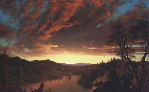 Frederic E.Church Twilight in the Wilderness oil painting image